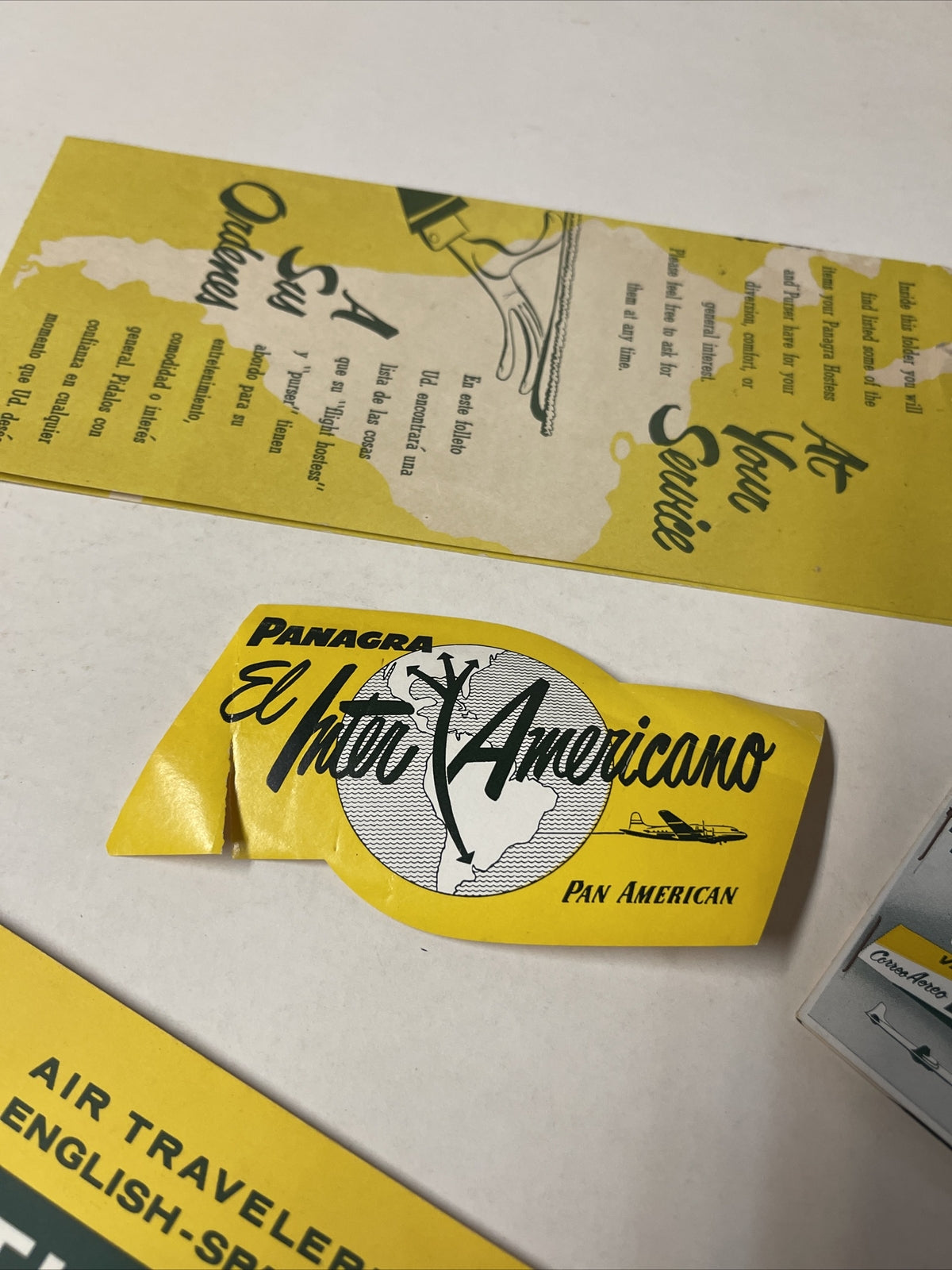 Panagra Pan Am AIRLINE Packet 1960s TIMETABLE SCHEDULE Brochure flight cover2