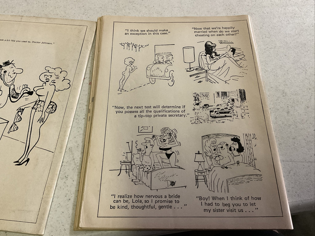 Vintage Curtis Cartoon Laughs  -  Adult Cartoon Humour Magazine Lot Of 25