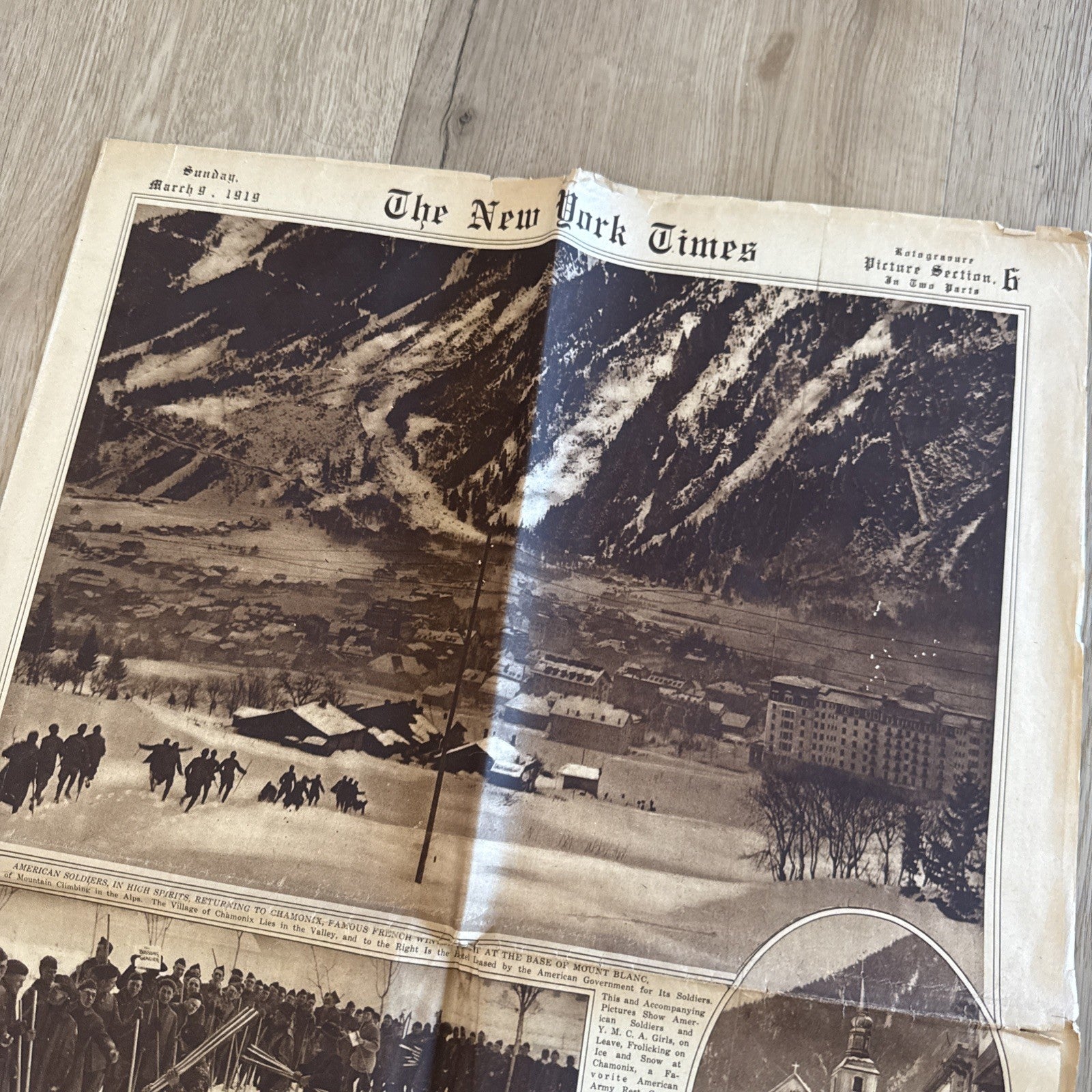 1919 antique NEW YORK TIMES rotogravure PARADE WWI SHIPS ADS FASHION1