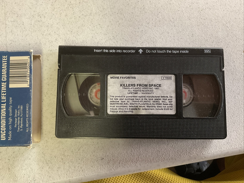 Classic Killers From Space VHS Movie Video Tape Starring Peter Graves2