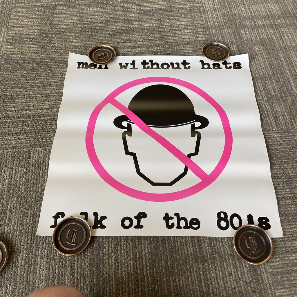 #153 1980s Men Without Hats Folk Of The 80s Record Store Promo Poster 21” X 21”6