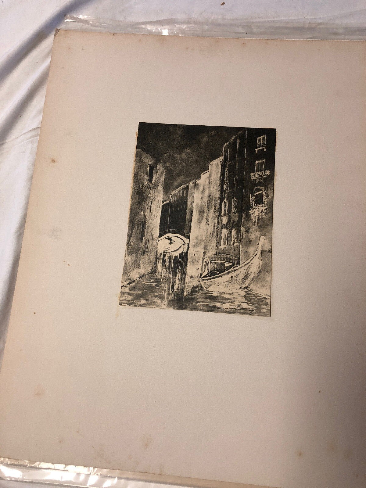 ALBERTO CONTI;VINTAGE Near Frat I Bridge Italy, Alberto Conti. Venice ITALY Phot1