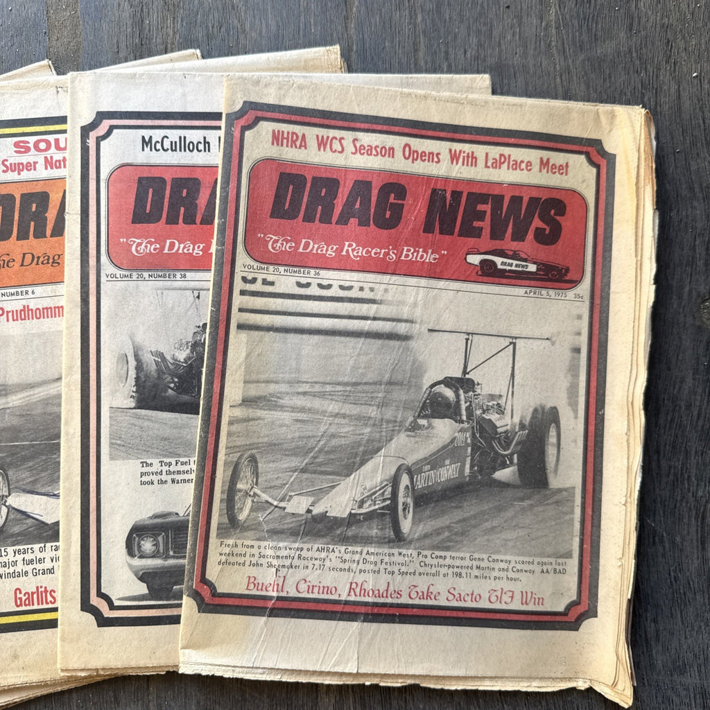 Vintage Drag News Magazine 1975 Volume 20-21 Drag Racing NHRA Don Garlits Lot1