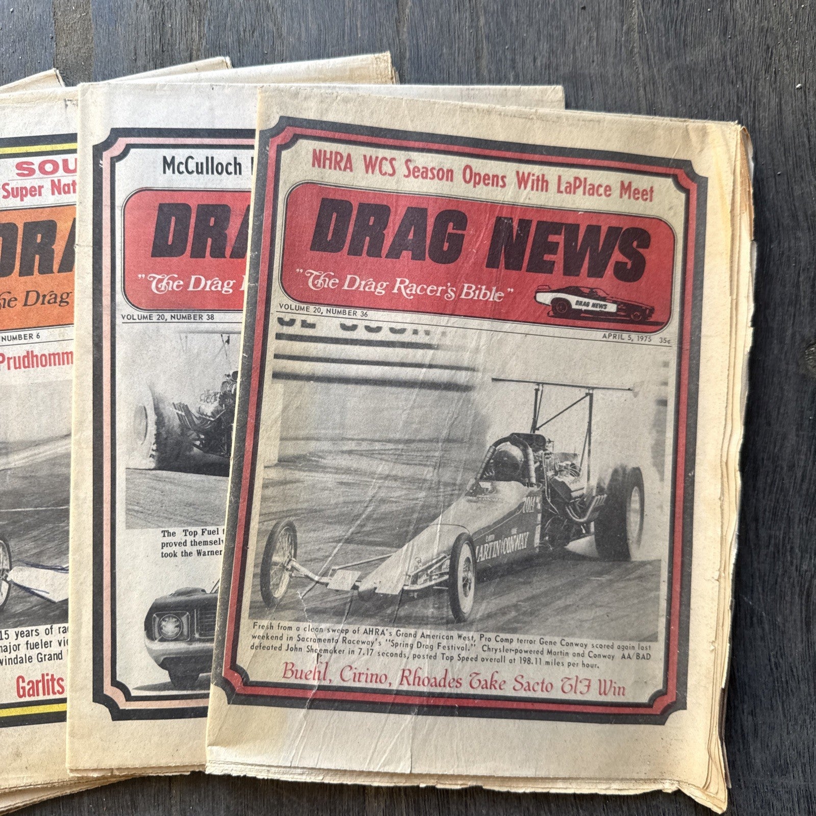 Vintage Drag News Magazine 1975 Volume 20-21 Drag Racing NHRA Don Garlits Lot1