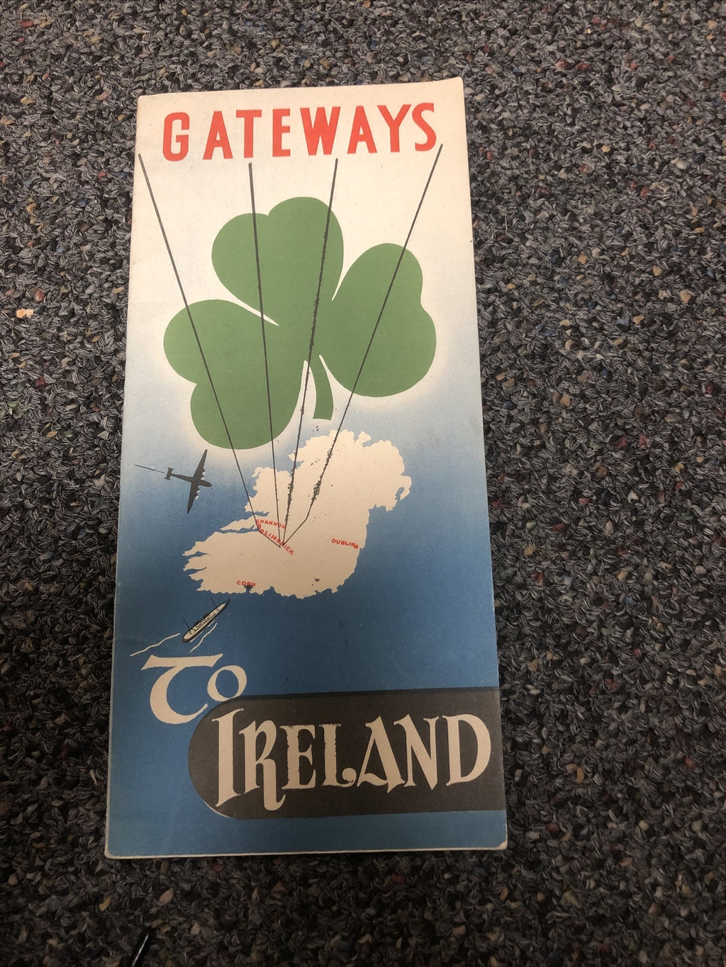 1950s Shannon Travel Ireland Tourism Ad - Ireland.. Naturally the gateway Europe0