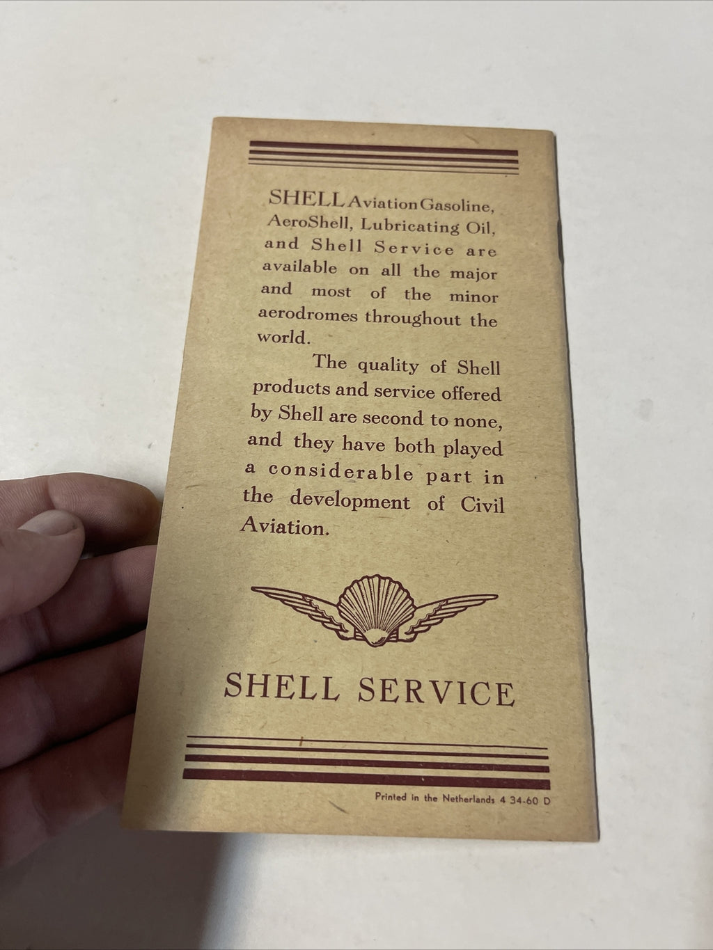KLM Royal Dutch May 1934 AIRLINE TIMETABLE SCHEDULE Brochure flight Map4