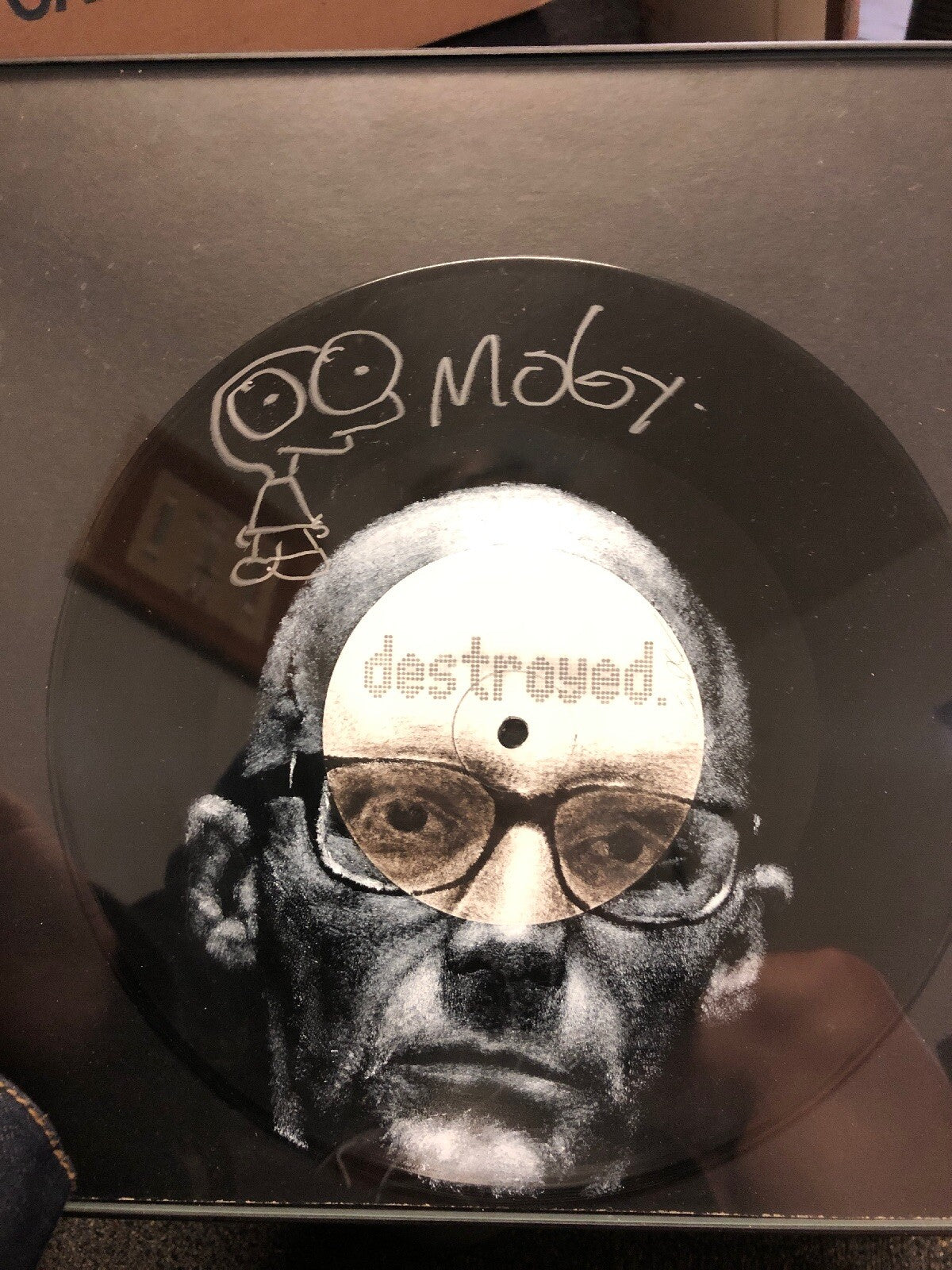 MOBY SIGNED RECORD ALBUM Destroyed / DLF Charity Event0