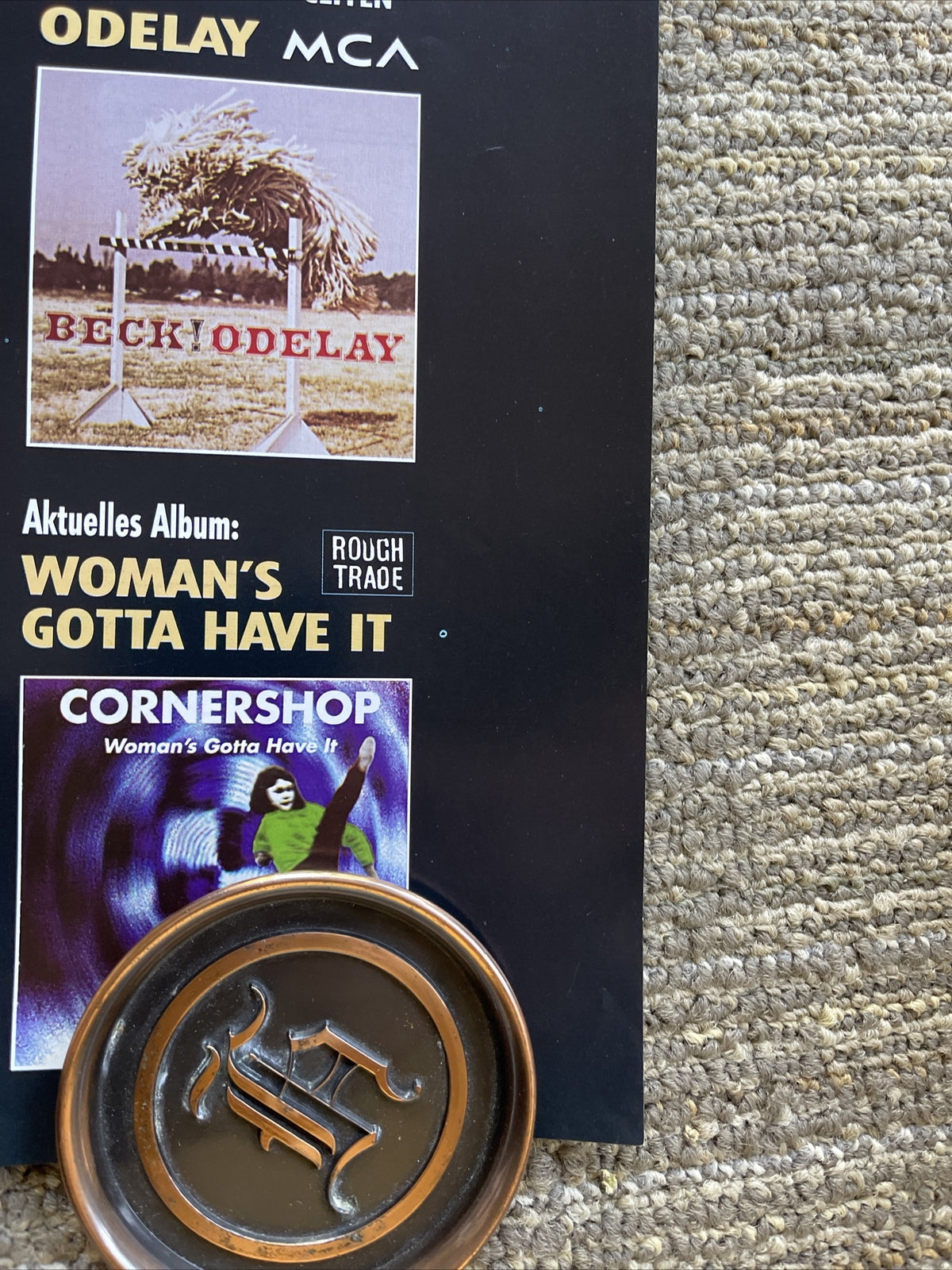 #3 1990s Beck Odelay Cornershop Record Store Tour Promo poster UK 23” X 33”2