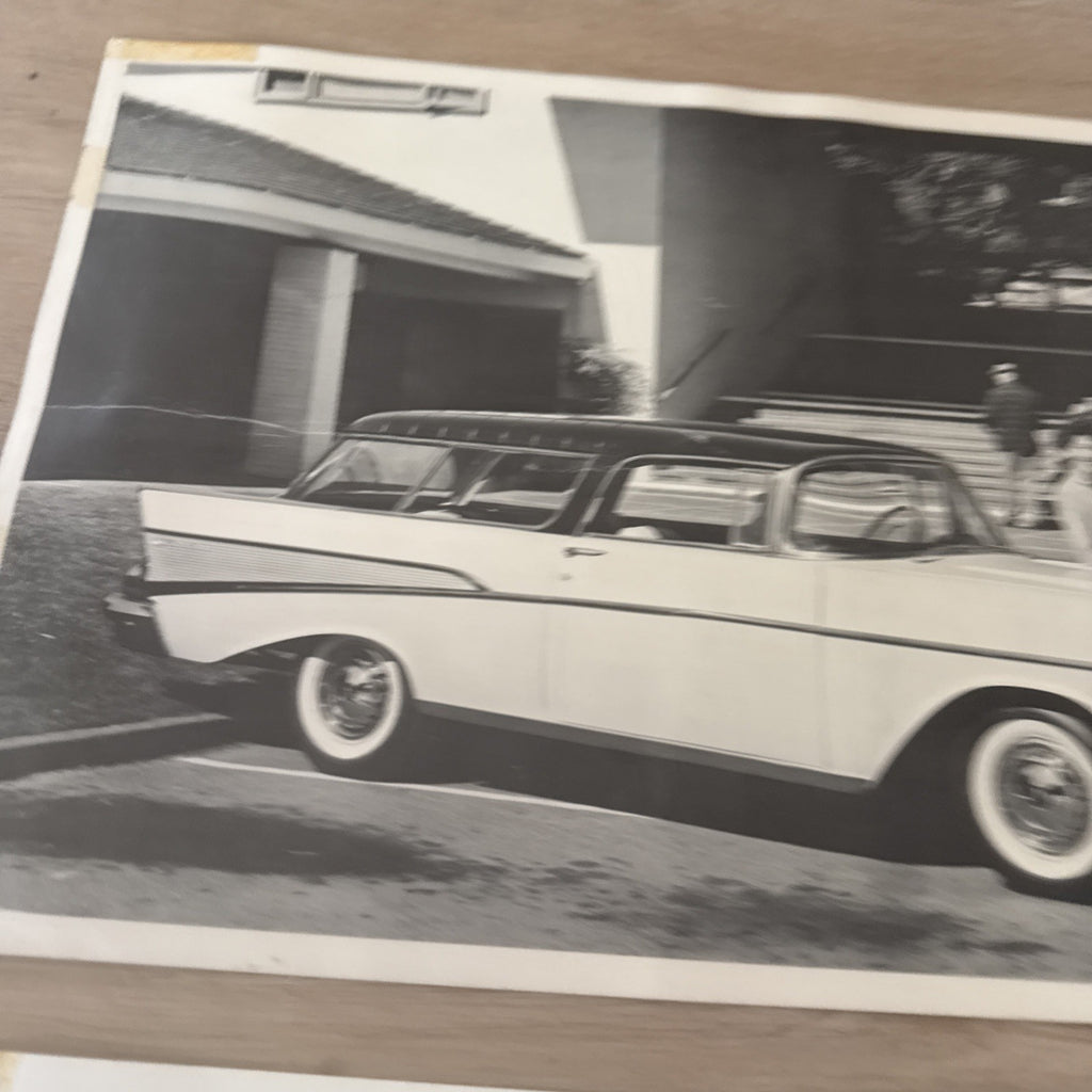 2 Original 1956 Chevy Car Official Dealership Promo Photographs7