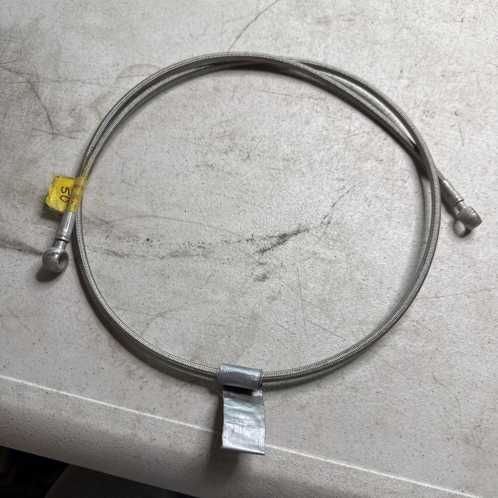 Vintage Earls 50” Stainless Steel Braided Hoses w/ Banjo Fittings Scta Racing0