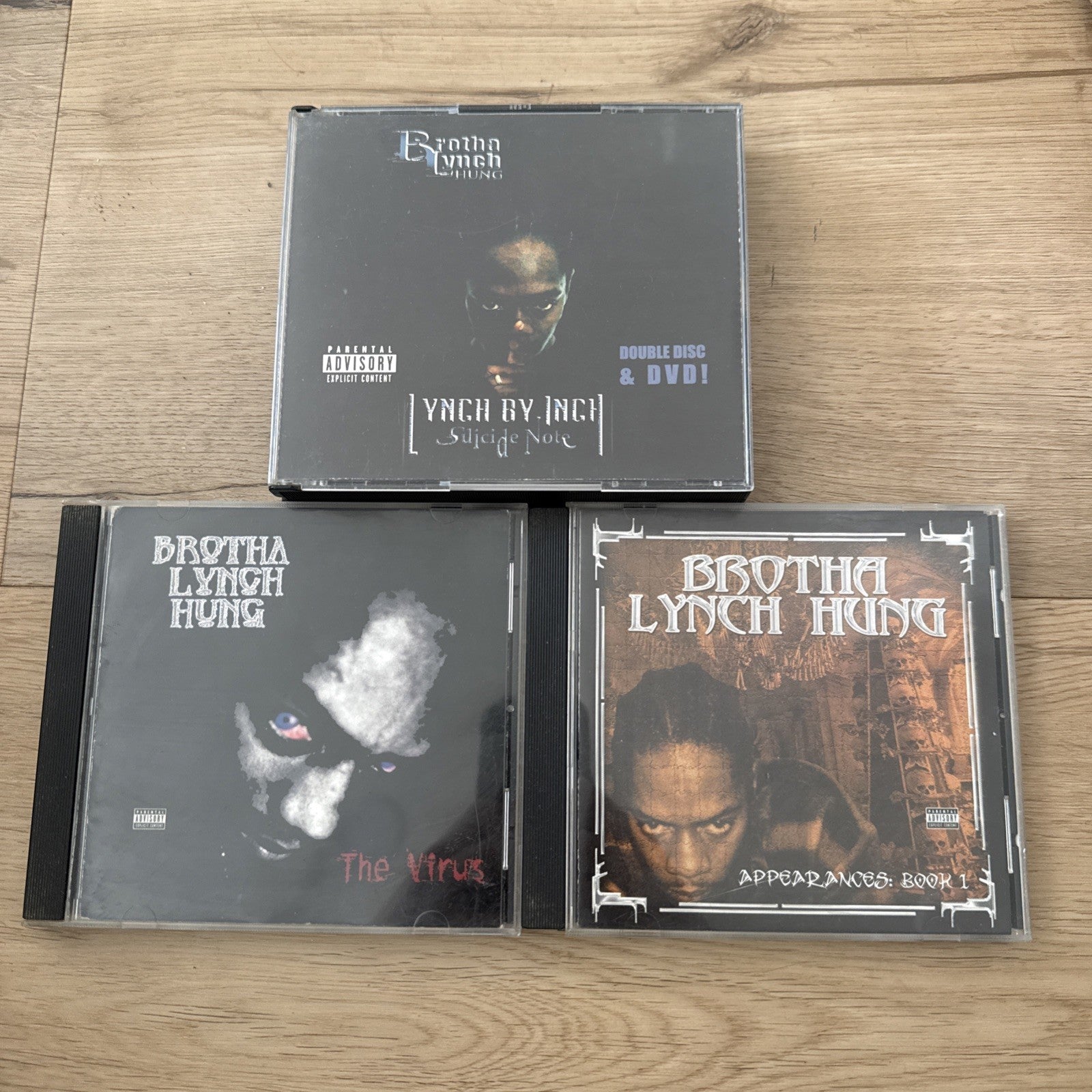 Brotha Lynch Hung CD Lot of 3: The Virus, Appearances Book 1, Lynch by Inch0