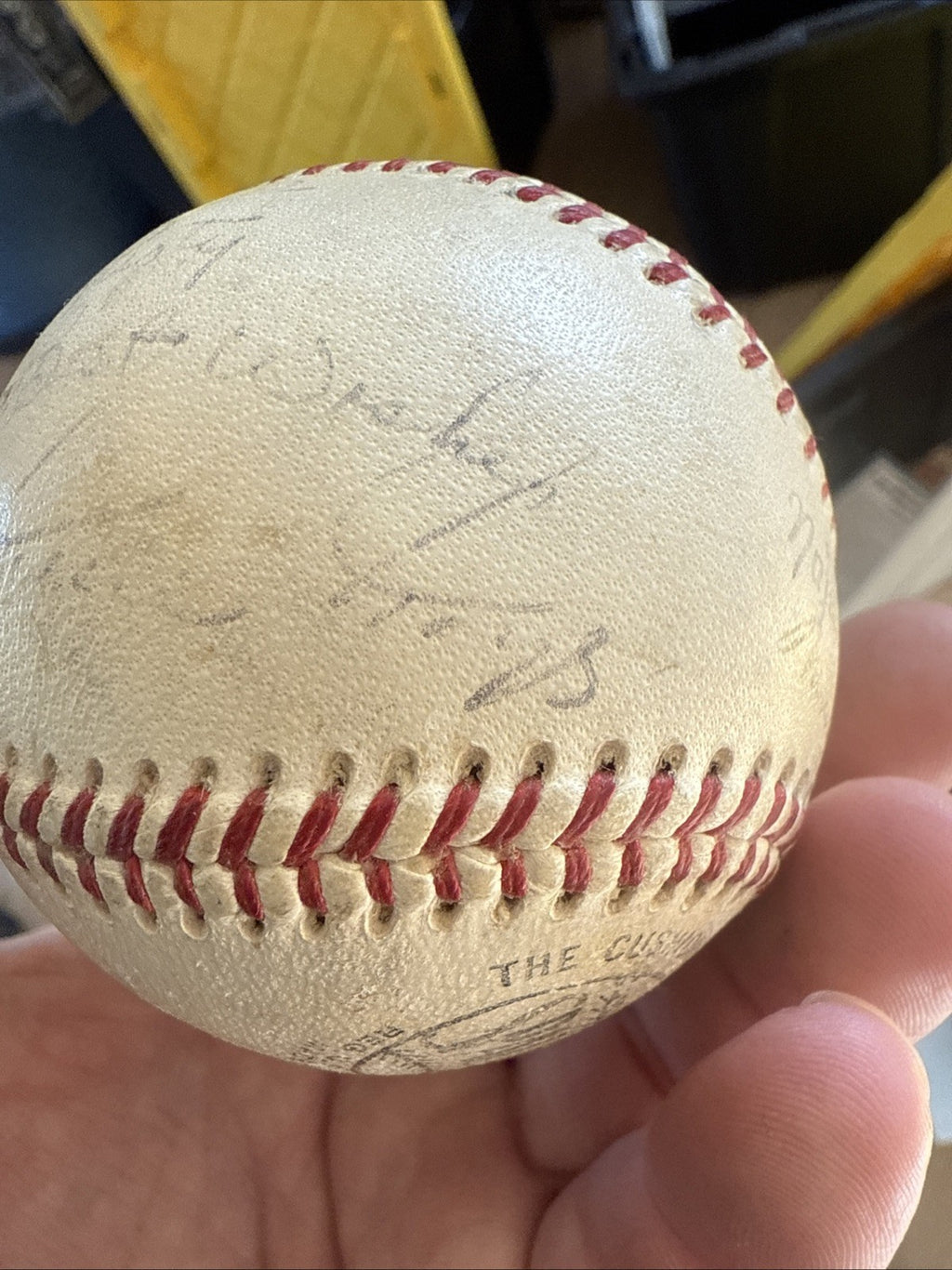 Willie Mays Signed Autographed Vintage National League Baseball2