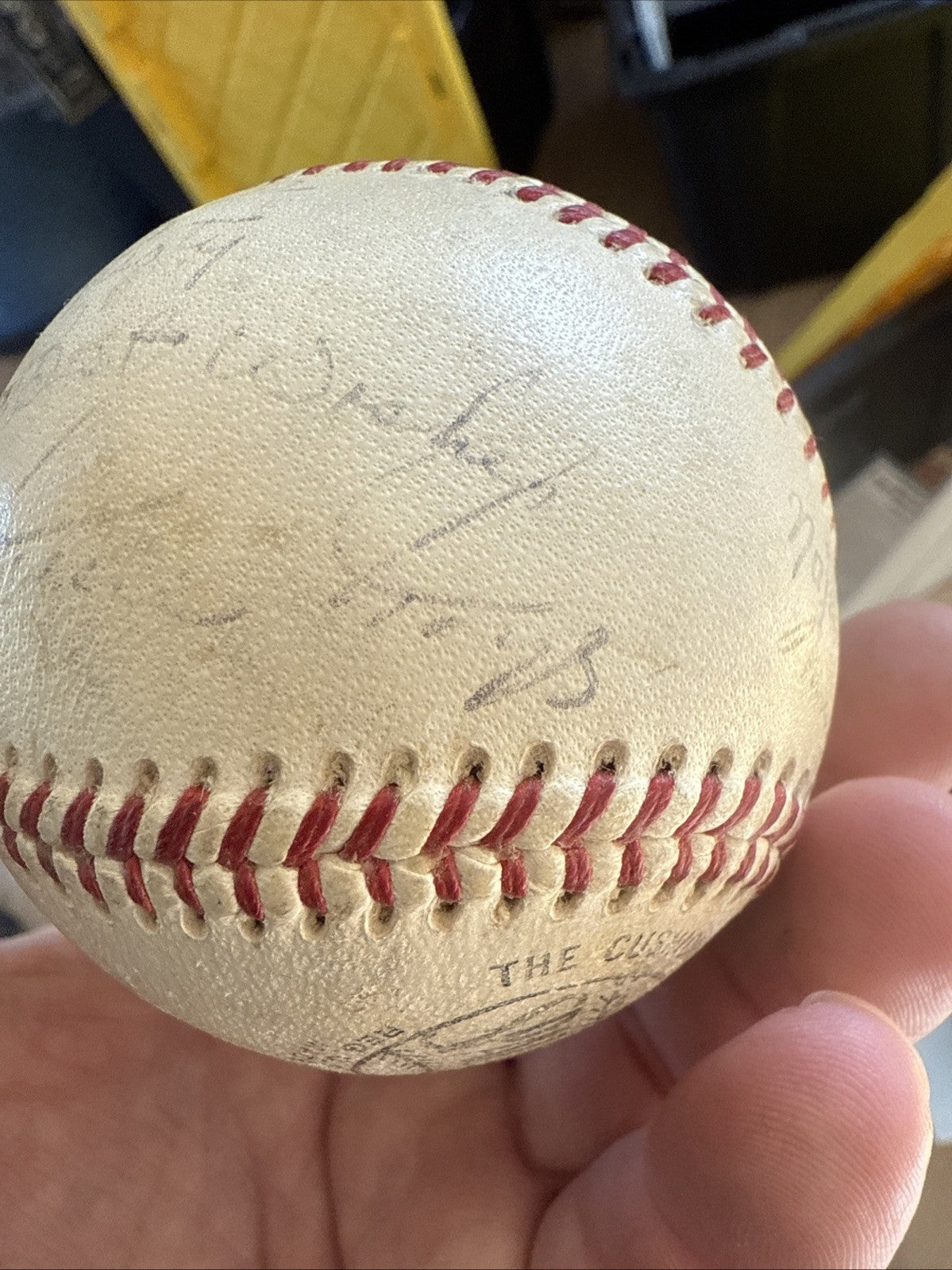 Willie Mays Signed Autographed Vintage National League Baseball2