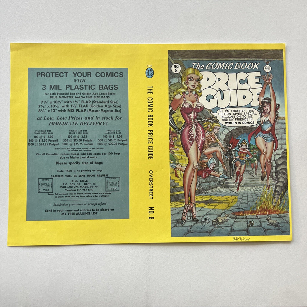 The Comic Book Price Guide No. 8 Cover Page Signed by Bill Ward0
