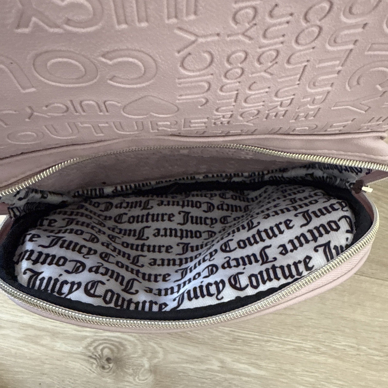 Juicy Couture Pink and Gold Word Search Backpack4