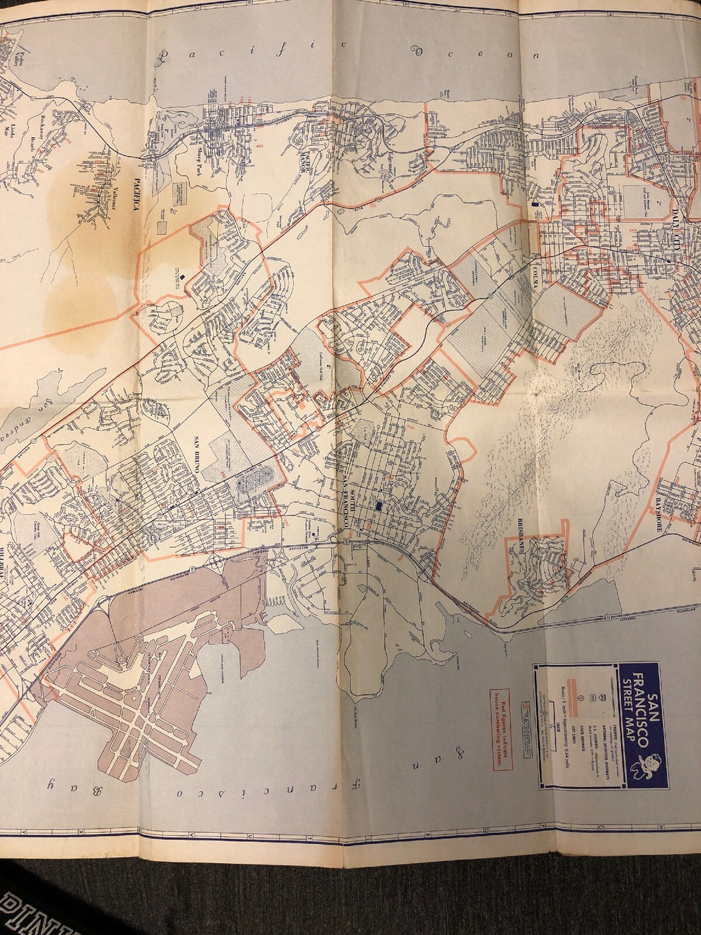 ad1-F  Travel Road Map 1964 San Francisco East Bay Union 76 093a2