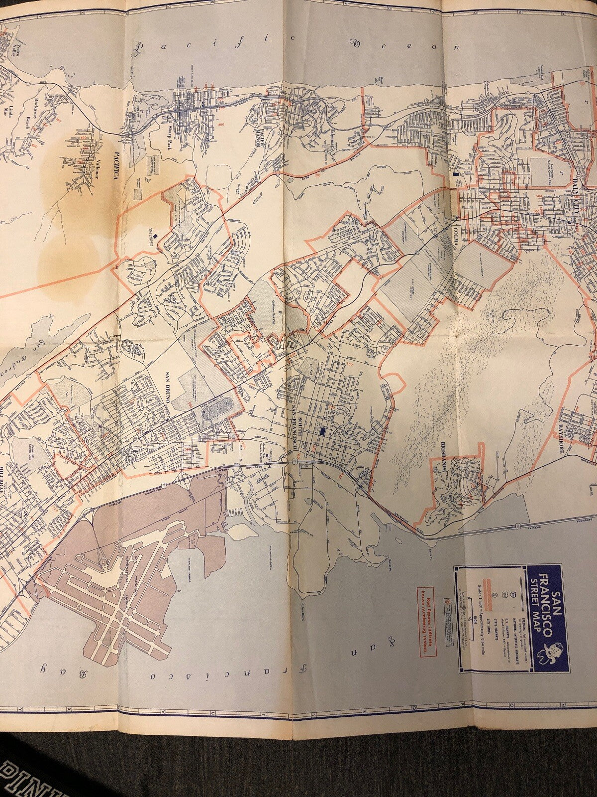 ad1-F  Travel Road Map 1964 San Francisco East Bay Union 76 093a2