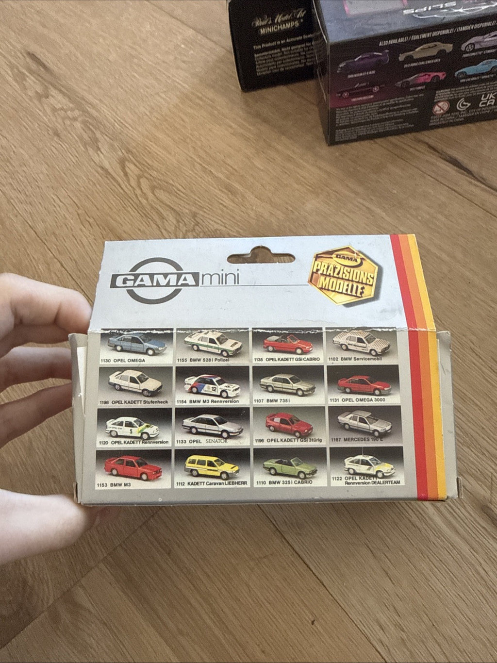 Gama Mini Opel Kadett E GLS Sedan 1:43 Diecast Model Car White New In Box4