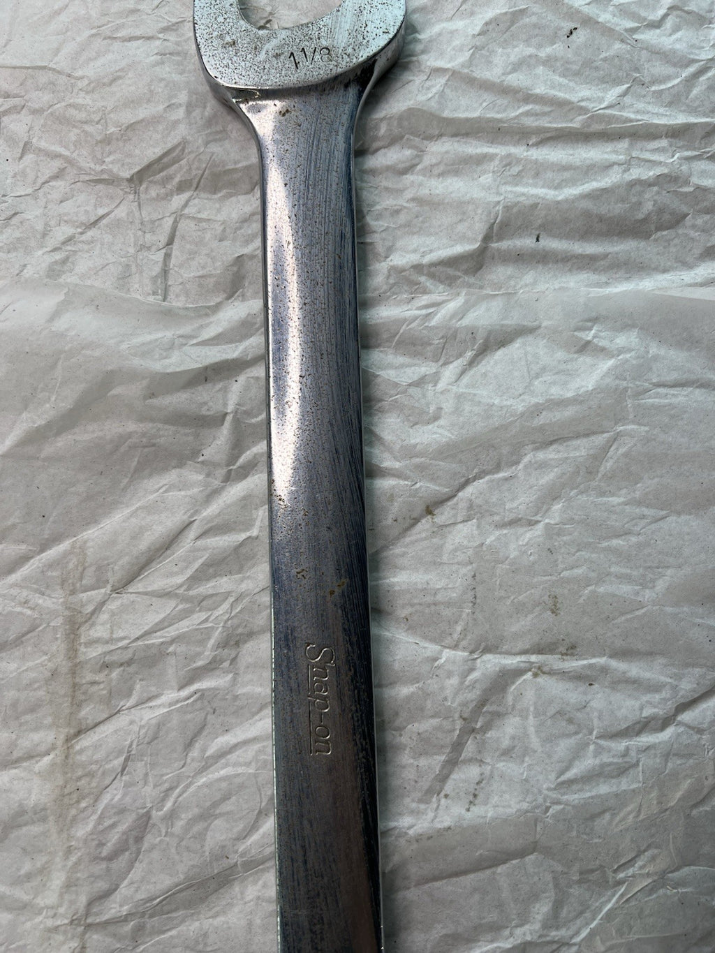 Vintage Snap-on 1-1/8” Open-End Wrench OEX36 USA Double End Tool3