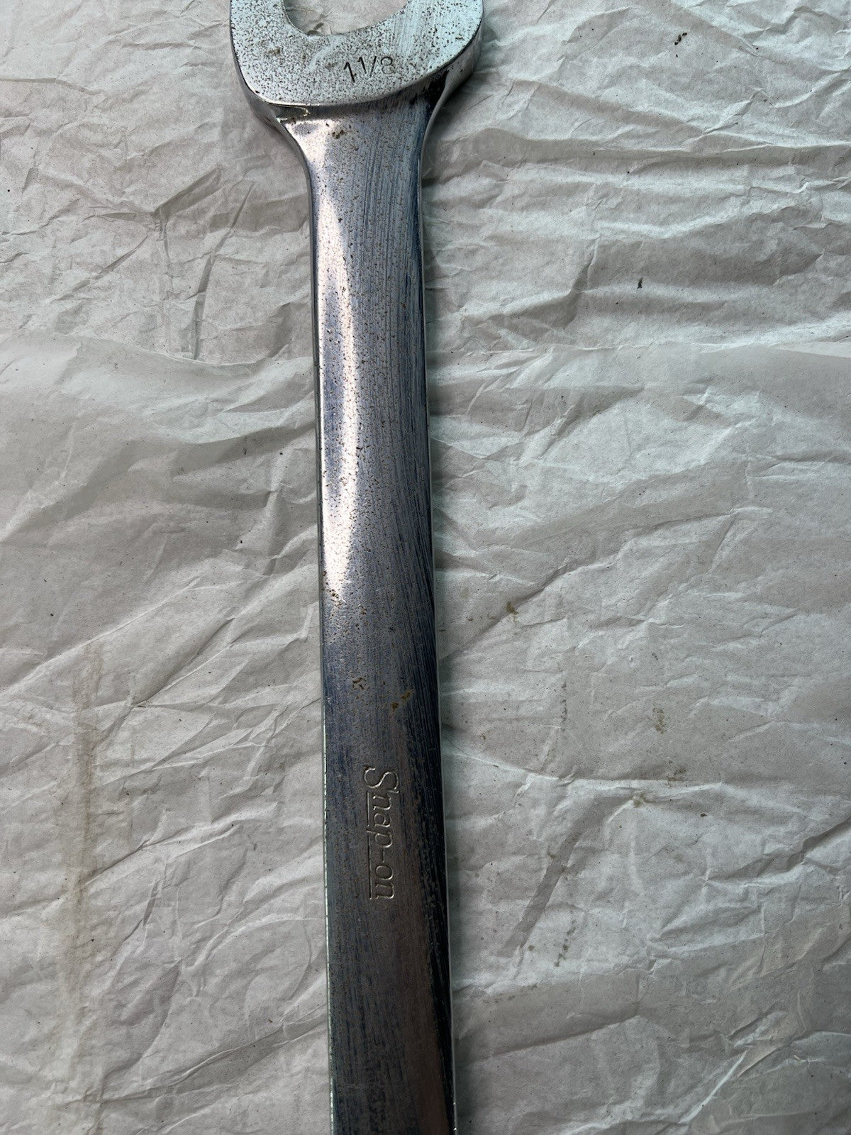 Vintage Snap-on 1-1/8” Open-End Wrench OEX36 USA Double End Tool3