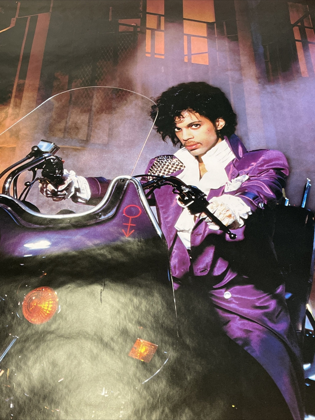 #146 1984 PRINCE Purple Rain Record Subway Promo Poster 60” X 40”5