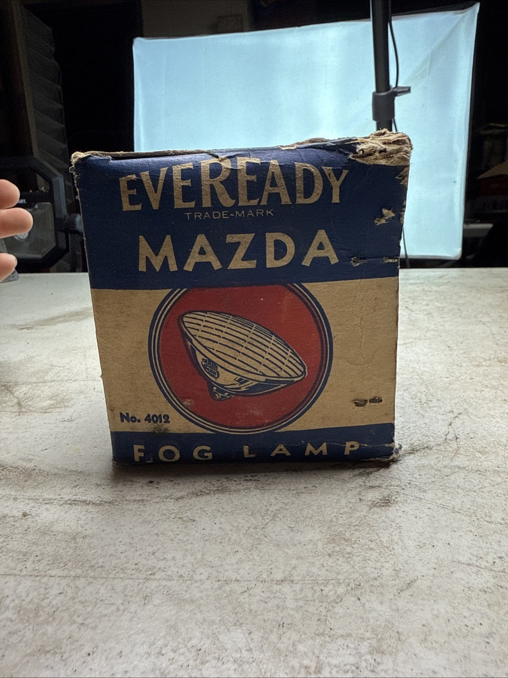Eveready Mazda 4012 Fog Light Driving Antique Vintage 6" Headlight NEW8