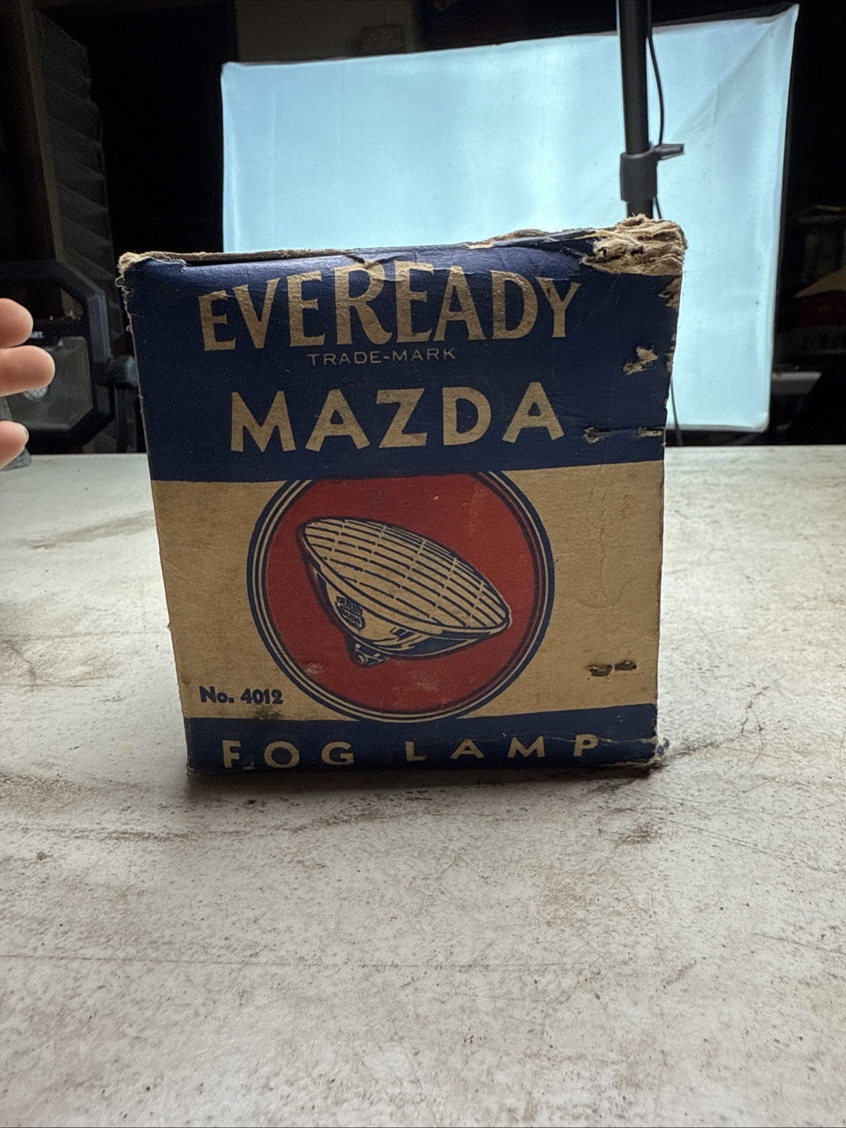 Eveready Mazda 4012 Fog Light Driving Antique Vintage 6" Headlight NEW8