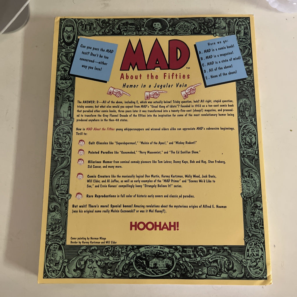 MAD Magazine About The Fifties Book - 50’s Mt Rushmore - Comedy Comic Strip1