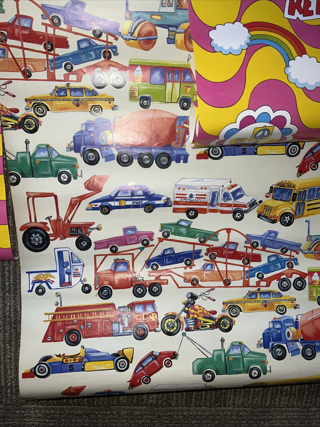 Vintage 60’s 70’s Poster Wrapping Paper Style, Vintage Nostalgia Wrappers5