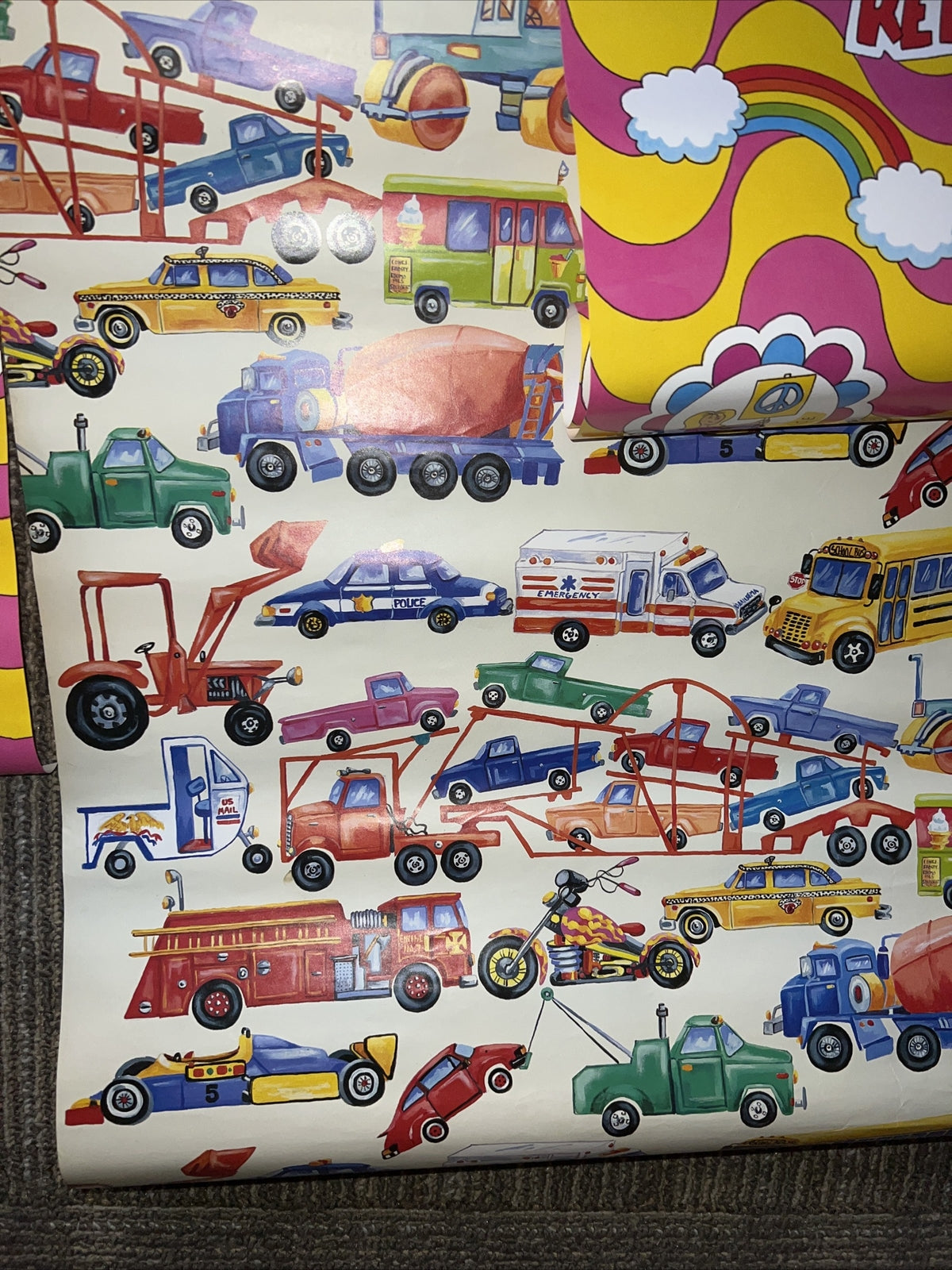 Vintage 60’s 70’s Poster Wrapping Paper Style, Vintage Nostalgia Wrappers5
