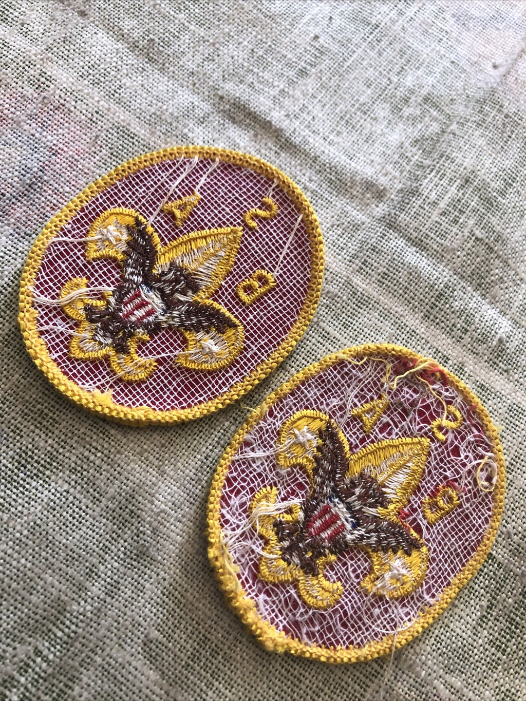 Vintage Lot Of 2 Boy Scout BSA Patches 2.5”x2”3