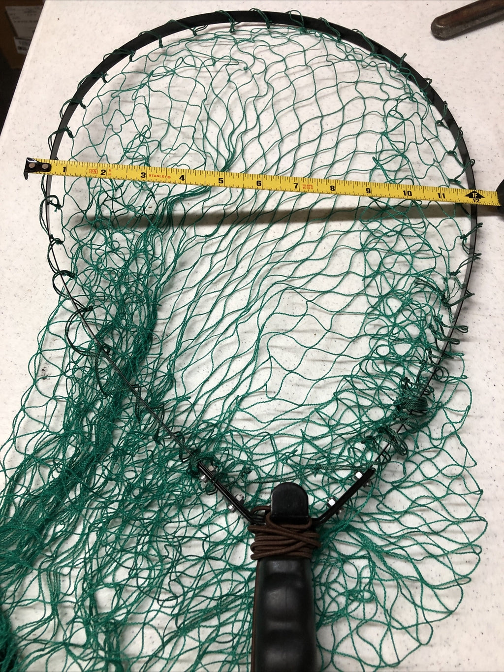 Clean Unused Fishing (Or Bug Net) With Cord Green Netting2