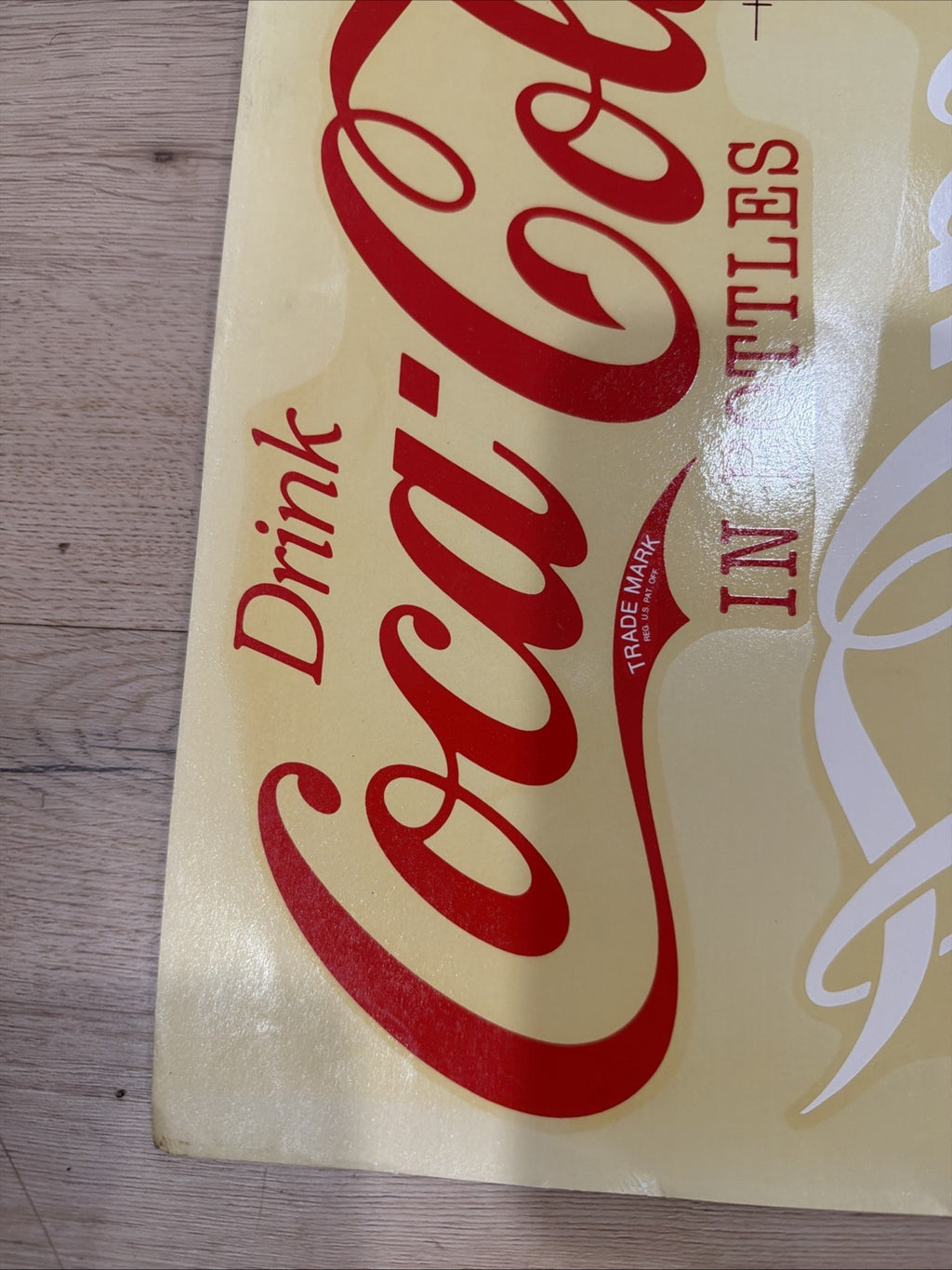 Rare ORIGINAL 1950s COCA COLA! Vending Machine Decals Sticker VIVID COLORS LQQK!1