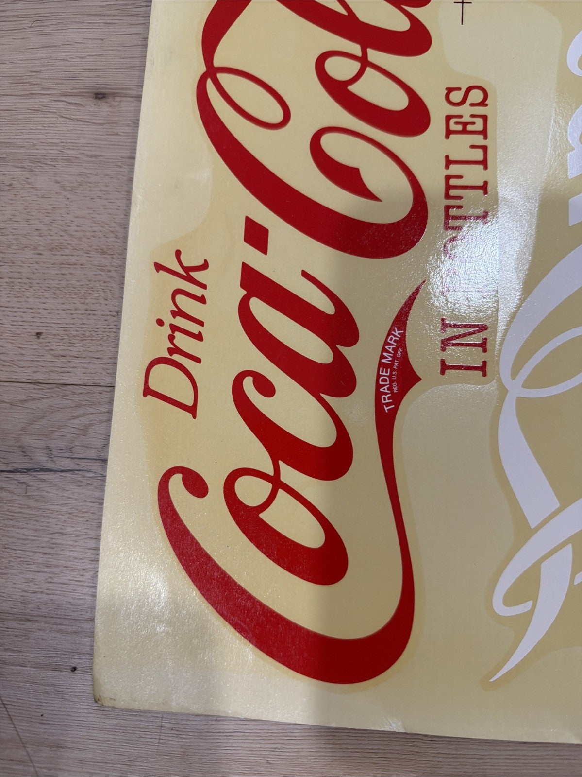 Rare ORIGINAL 1950s COCA COLA! Vending Machine Decals Sticker VIVID COLORS LQQK!1