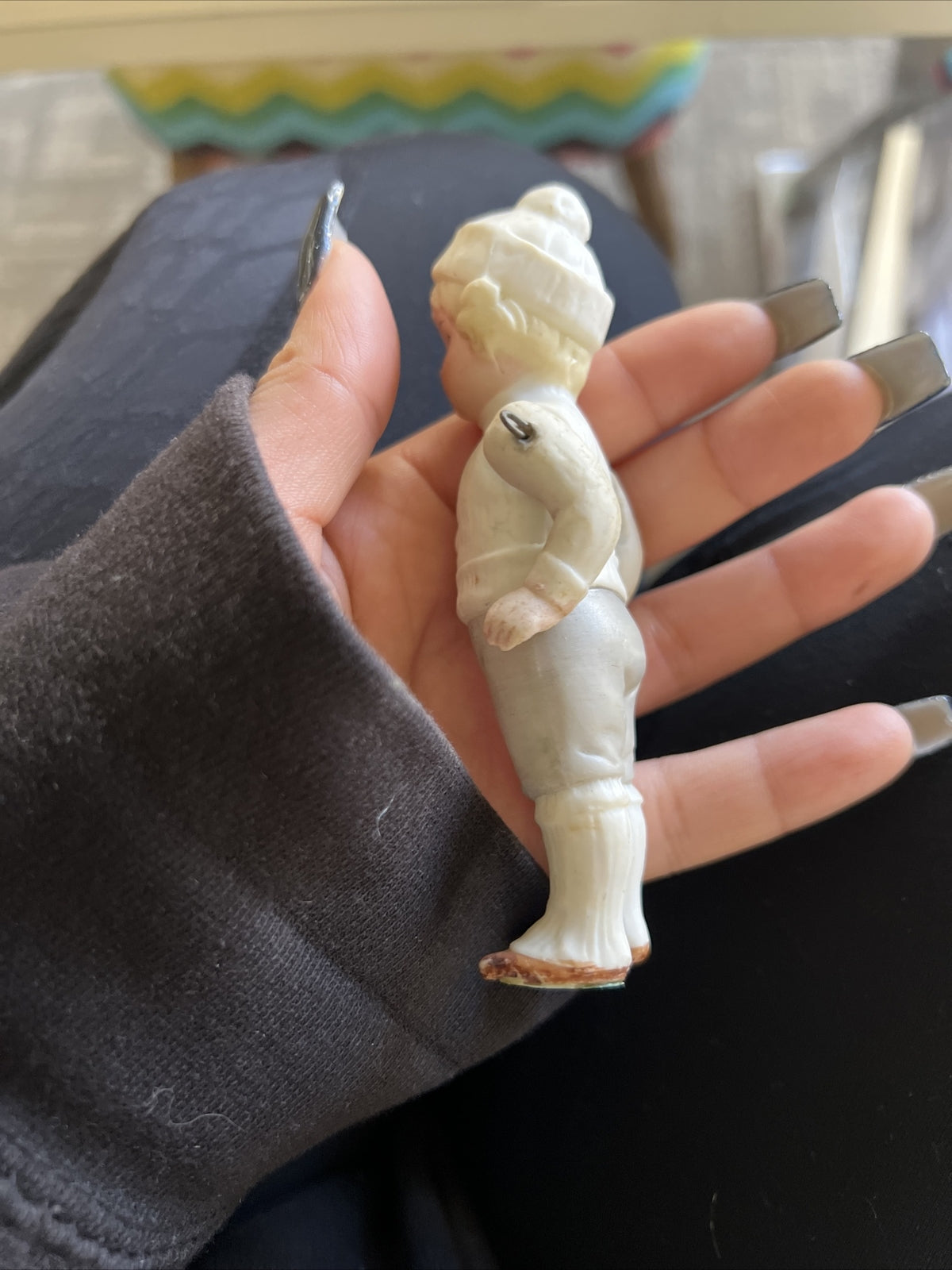 Vintage 4” Bisque Boy Figure German Doll2