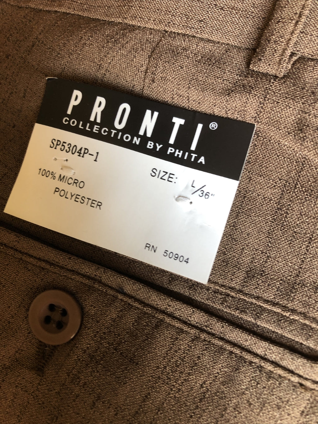 Vintage 90’s NOS Pronti Mens Casual Set Pelle Pelle Era Size L1
