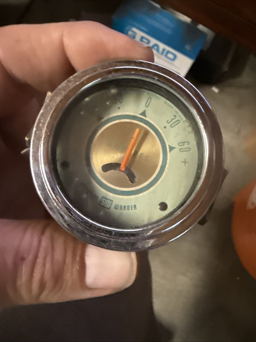 Vintage Stewart Warner mech Ampress gauge 1950s??1