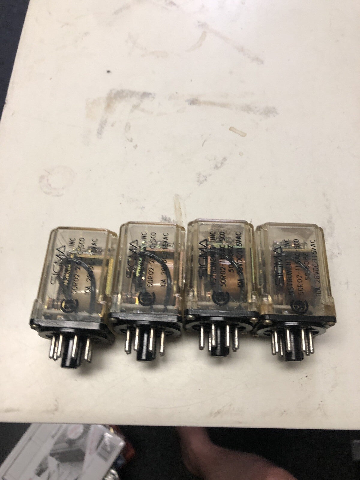 LOT OF 4 SIGMA INSTRUMENTS INC RELAYS 50R03-24DC-SCO USED 50R0324DCSCO0