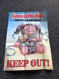 1986 Topps GARBAGE PAIL KIDS “Headquarters Keep Out” POSTER 17”x12” No. 6 Of 180