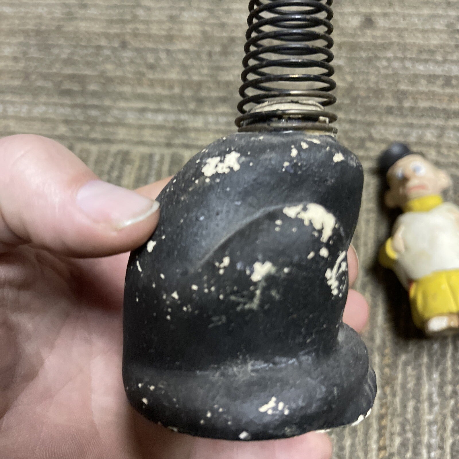 Antique Character Clay And Paper Mache 4” Toy Figure Doll Lot Estate Bobber15