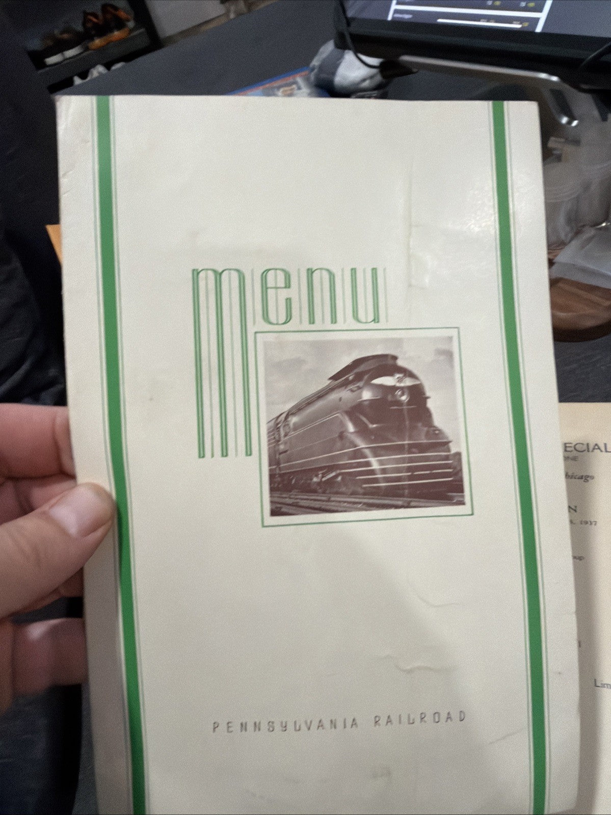 Pontiac Special Pennsylvania Milwaukee Road Railroad  Menu Lot Of 31
