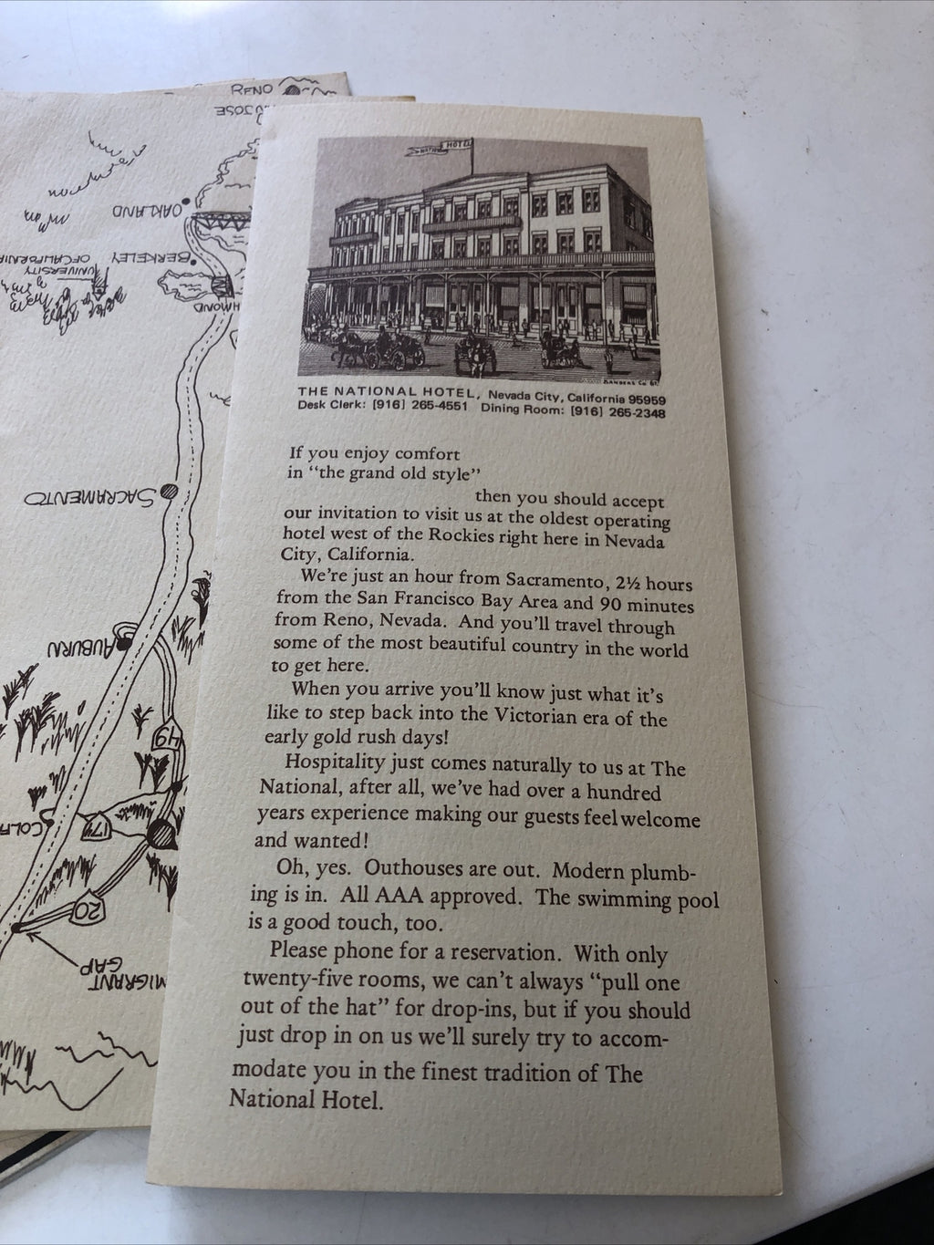Lot 5 Nevada City 1861 Historic Pamphlet And Paper, Visitor Center, Info3