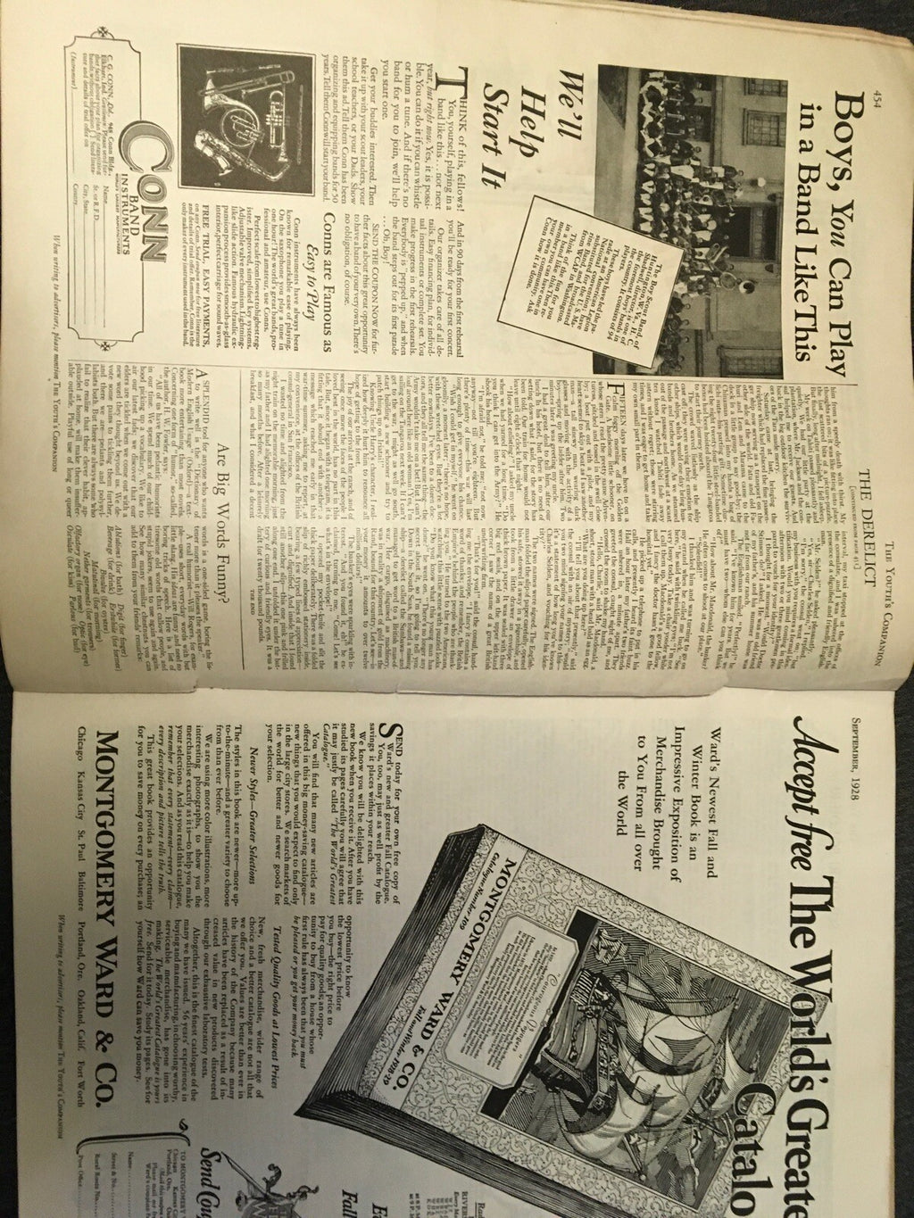 The Youth's Companion Sept 1928 , New Sports Dept Illustrations Robert C. Zuppke3