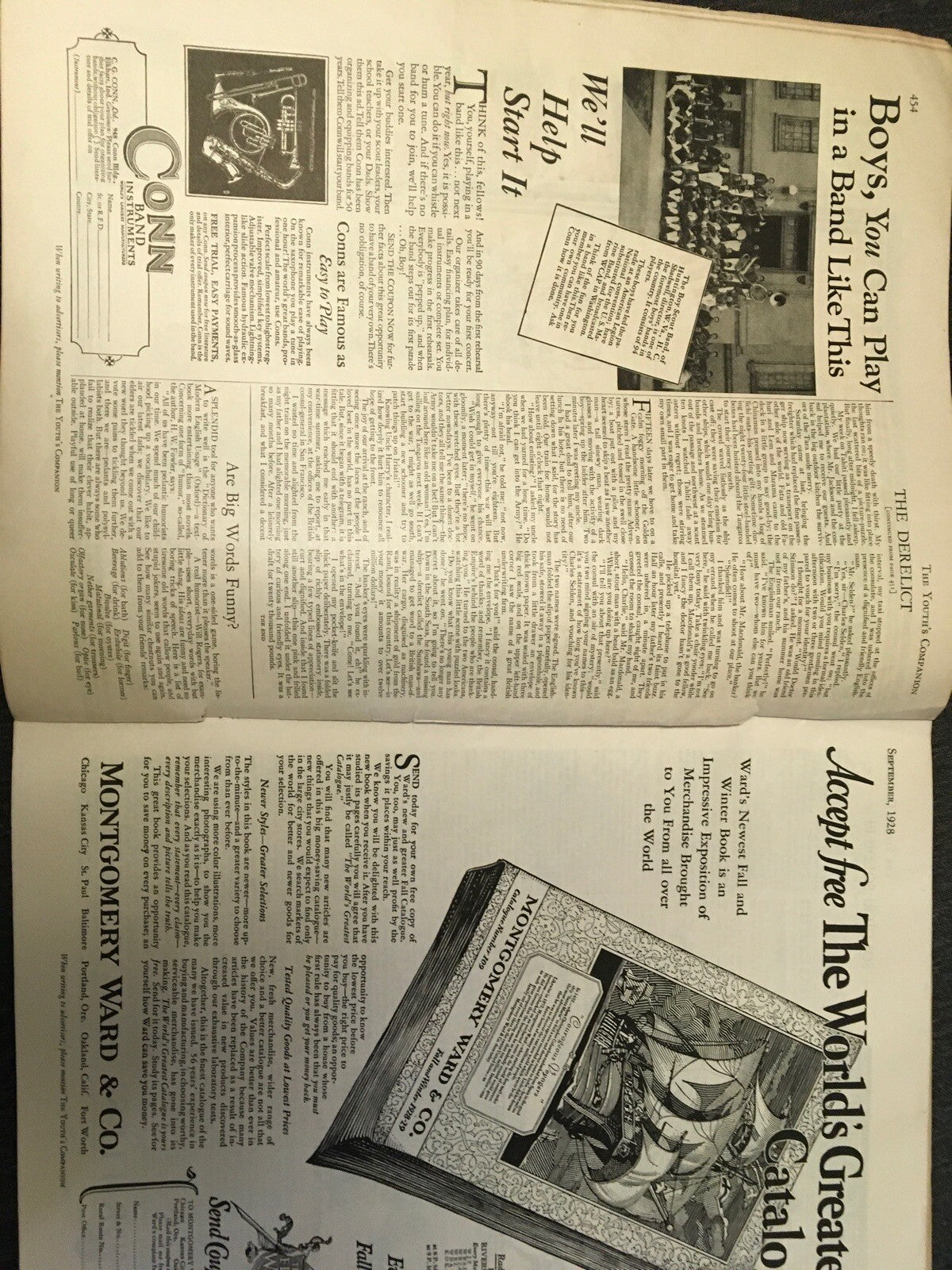 The Youth's Companion Sept 1928 , New Sports Dept Illustrations Robert C. Zuppke3