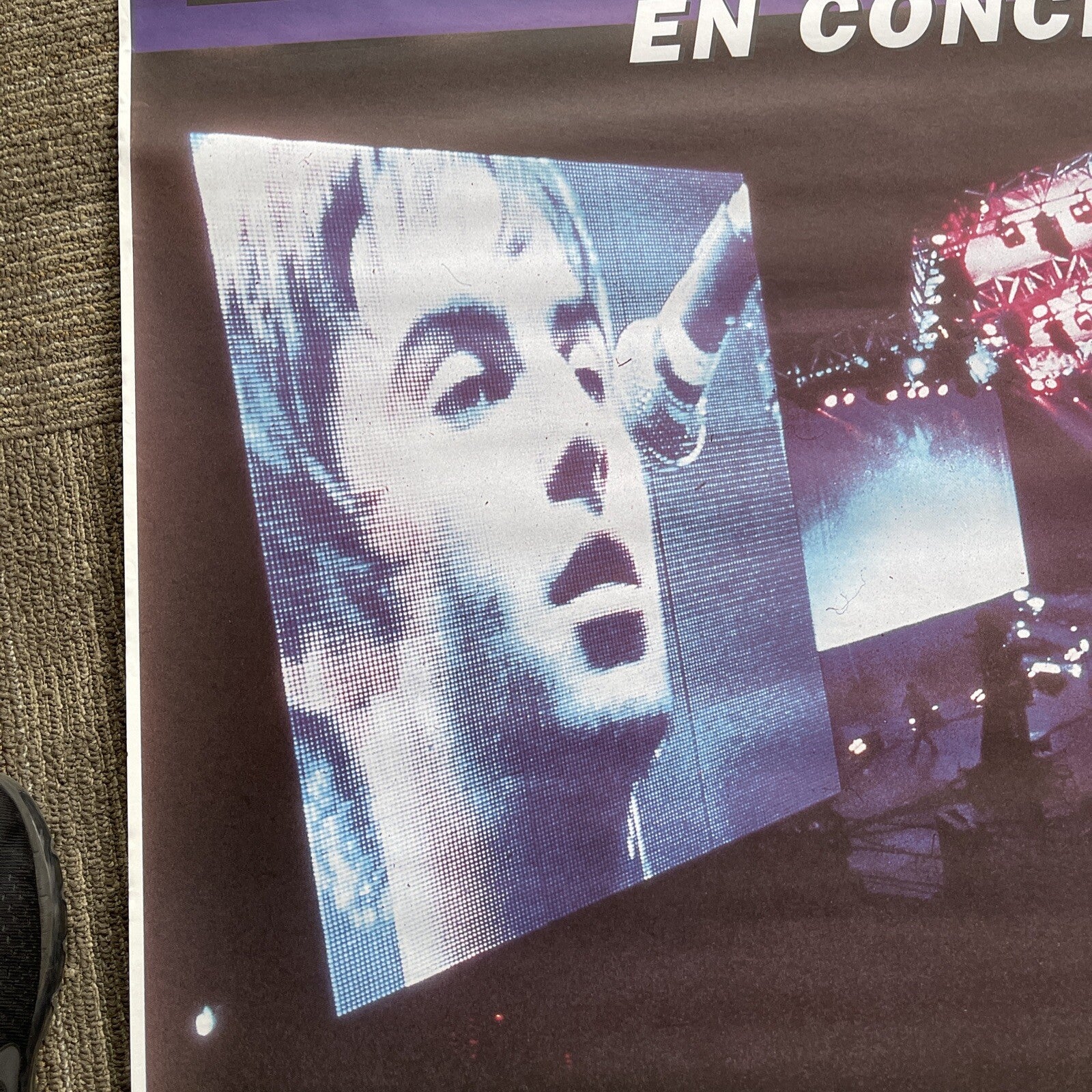 #171 1996 OASIS Concert Tour subway Promo Poster Real Madrid VG++ Rare 40x60”4