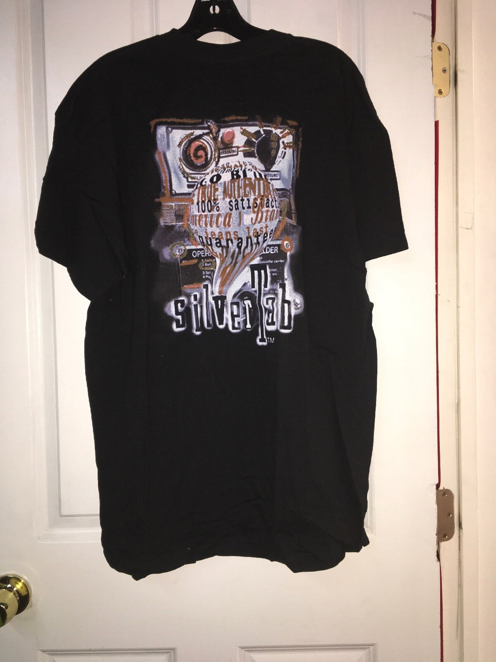 VTG NOS NWOT 80s 90s Levis’s Built To Last SilverTab Black Graph Shirt L1