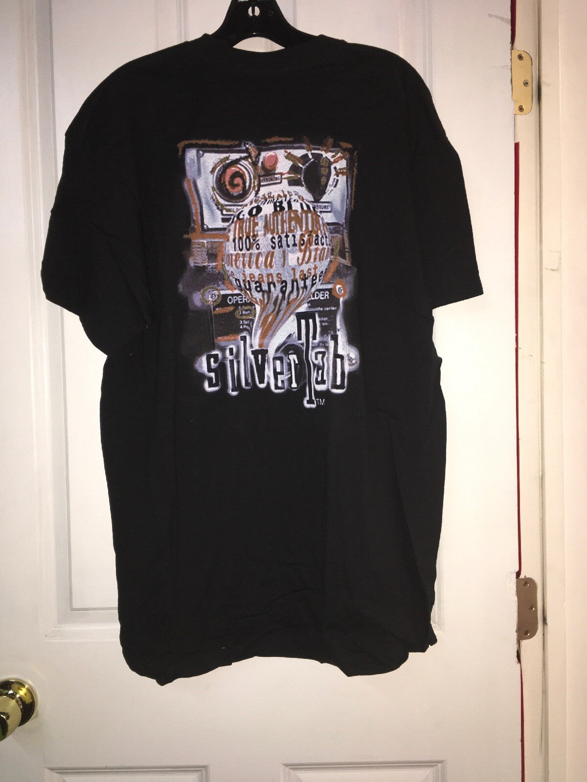 VTG NOS NWOT 80s 90s Levis’s Built To Last SilverTab Black Graph Shirt L1