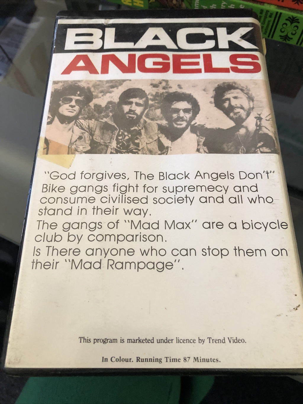 BLACK ANGELS VHS BIKER GANGS SUPER RARE OOP HTF1