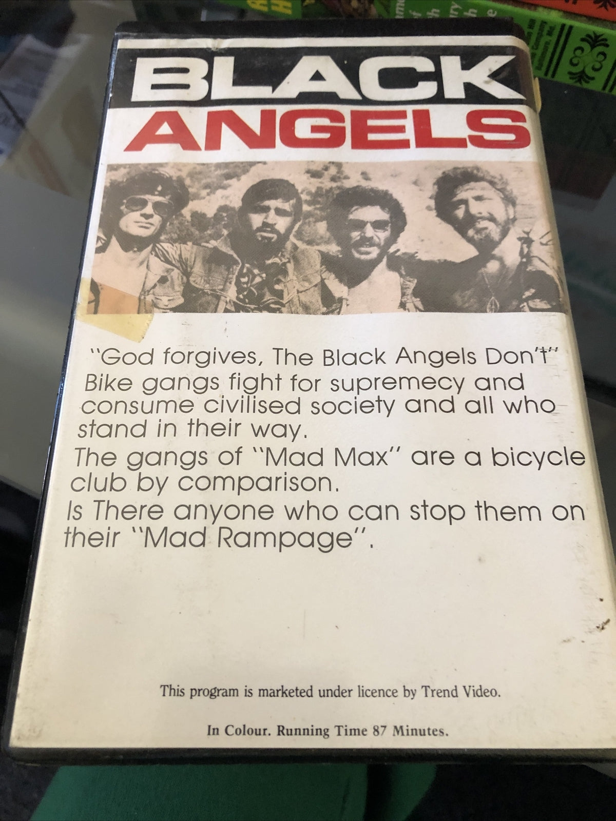 BLACK ANGELS VHS BIKER GANGS SUPER RARE OOP HTF1