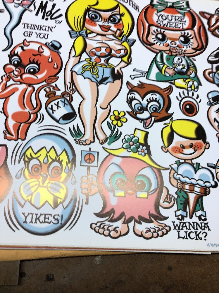 Mitch OConnell “Thinkin Of You”  Flash Art Sheet No Sticker 2001 Rare!4